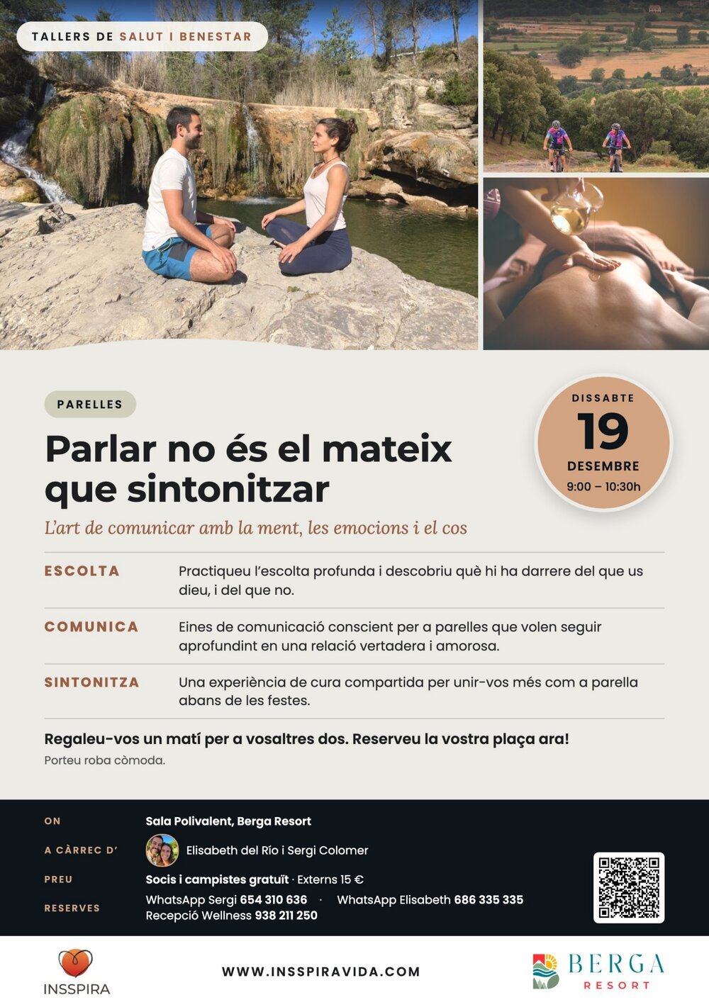 Cartell del taller «Parlar no és el mateix que sintonitzar», 19 de desembre