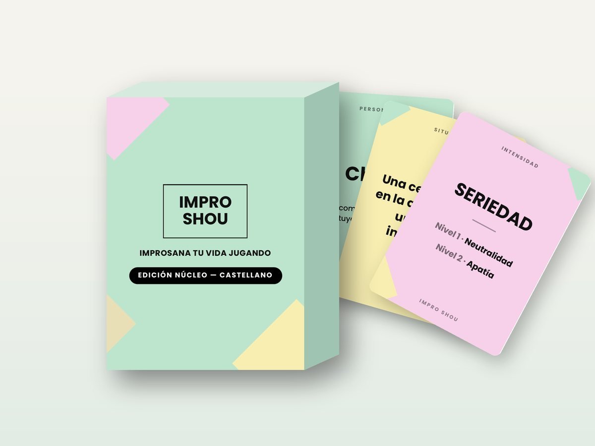 Caixa i cartes del joc Impro Shou